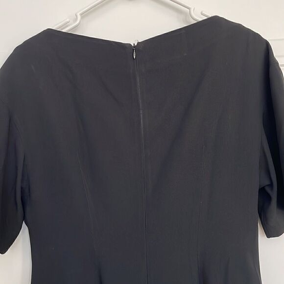Prada Black Short Sleeve Bateau Neck Dress - Picture 6 of 7